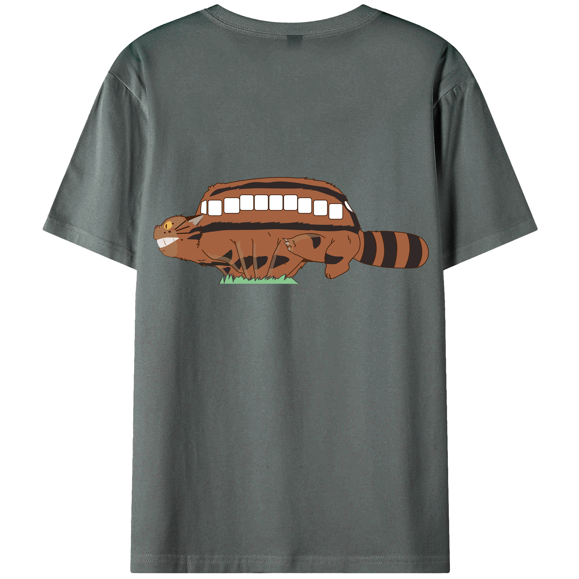 （画像用） となりのトトロ 草壁メイ 草壁サツキ My Neighbor Totoro Satsuki Kusakabe Mei Kusakabe 綿100％ メンズ半袖Tシャツ（バックプリント） 通気性
